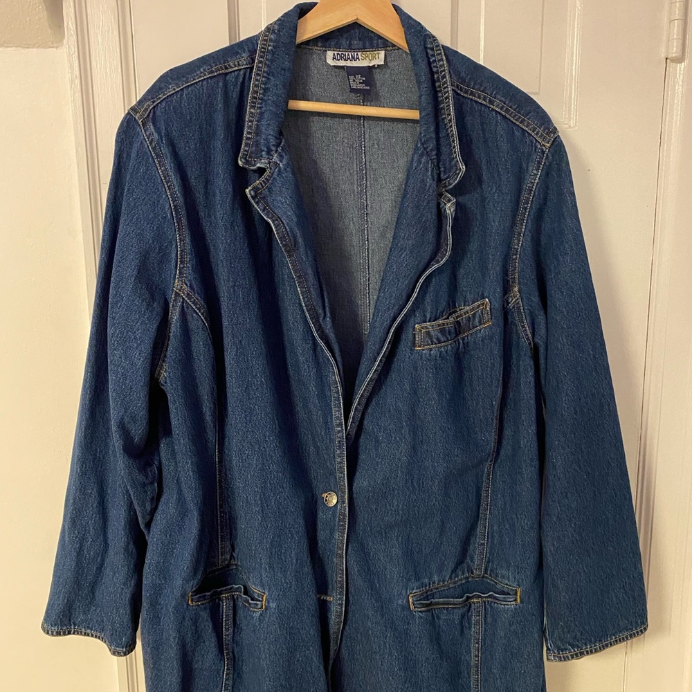Adriana Sport VINTAGE Denim Blazer/Overcoat
